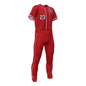 Ensemble d'uniformes de baseball de taille jeune maillot à manches courtes imprimé personnalisé pour les ensembles d'uniformes de baseball de vêtements de sport pour hommes - Product Image 5