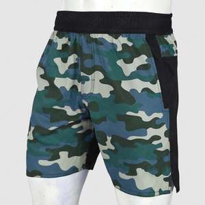 กางเกงขาสั้นดีไซน์หรูสำหรับผู้ชาย OEM กางเกงขาสั้นออกกำลังกายผ้าฝ้ายเนื้อหนาสำหรับผู้ชาย สกรีนโลโก้ได้ ระบายอากาศดี ทันสมัย - Product Image 1