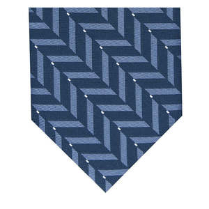 Cravatta Alfani da uomo slim blu geometrica, taglia regolare, stile business - Product Image 3