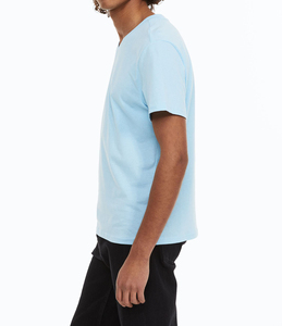T-shirts à carreaux pour hommes T-shirt en coton de haute qualité col en v pour hommes Muscle Fit T-shirt imprimé uni 180Gsm hommes T-shirts à col en v - Product Image 3