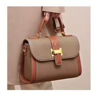 Sac à main en cuir véritable antivol de qualité supérieure pour femmes Sac à bandoulière en faux souple avec fermeture à glissière Style classique