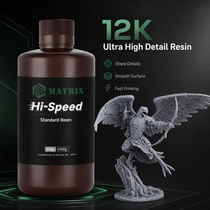 Resina de Alta Velocidad 12K para Impresora 3D LCD, Fotopolímero UV de Curado Rápido, Bajo Olor, Superficie Lisa, Impresión de Modelos - Product Image 1