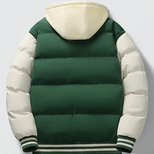 Veste d'hiver réversible pour hommes capuche amovible Camouflage motifs de dessins animés broderie personnalisée Logo imperméable Street Wear - Product Image 2