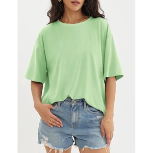 Customized Wholesale Price Personalized Tee <b>Tops</b> Casual Oversized Loose Shirts Print Custom Plus Size t Shirt Women Slim Fit - Product Image 1