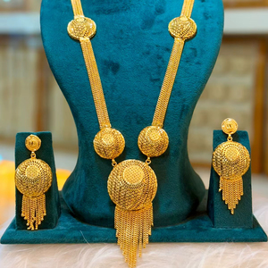 2024 Best Buy Ready Estilo vintage 24K Chapado en oro Conjunto de joyas de moda Fabricante indio Inspirado Comoras Mayotte-Cobre rápido - Product Image 1