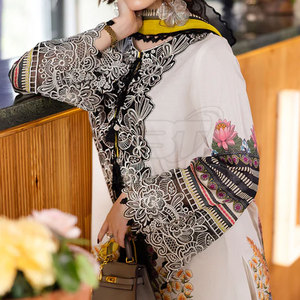 Traditional Embroidered Ladies Suit Customizable OEM Service Stylish Embroidered Women Suit - Product Image 6