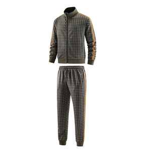 Pantalon de jogging et veste de sport taille haute, vêtements de détente respirants pour l'hiver, ensemble de vêtements de sport deux pièces à fermeture éclair - Product Image 4