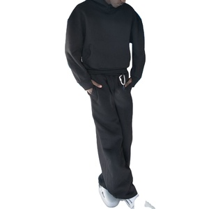 ชุดวอร์มแขนยาวมีฮู้ดผ้าคอตตอน100% สำหรับผู้ชาย2026โลโก้ออกแบบได้ตามต้องการ - Product Image 3