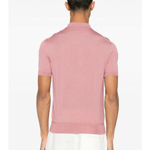 เสื้อโปโลแขนสั้นลำลองแห้งเร็วสำหรับผู้ชายใส่ในฤดูร้อนเรียบง่ายและมีสไตล์พร้อมปักโลโก้ - Product Image 2