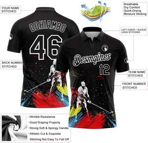 Venta al por mayor OEM hombres de algodón de alta calidad para polos impresos personalizados o sublimados de talla grande técnica bordada - Product Image 3