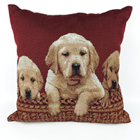 Housse de coussin carrée de luxe personnalisée en jacquard à imprimé animal, écologique, pour hôtel et usage domestique