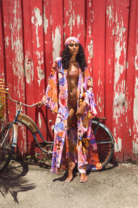 Ladies Printed <b>Beach</b> Cover Up with Elevated Finish Womens Resort Wear Cover-Up in Contemporary Prints Ladies - Product Image 1