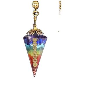 De cristal, venta al por mayor 7 Chakra Reiki Dowser Orgone péndulo Chakra conjunto - Product Image 3