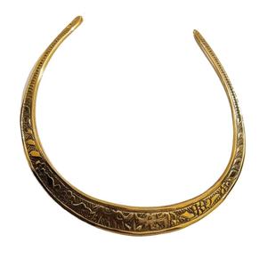 Nouveaux colliers de mode, style égyptien, collier ras du cou en laiton, plaqué or, disponible pour l'exportation, GC-NK-103.. - Product Image 1