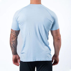 Camisetas de algodón y poliéster, venta al por mayor, camisetas Unisex, camisetas de gimnasio transpirables de secado rápido, camisetas para correr, culturismo OEM personalizadas - Product Image 5