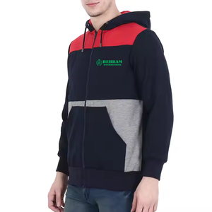 Sweat-shirts à capuche zippés 100 % coton, design personnalisé, respirants, séchage rapide, hiver, vente en gros, meilleure qualité, prix abordable, OEM - Product Image 3