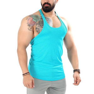 Men Sports polyester <b>Mesh</b> Tank <b>Top</b> Sleeveless Lightweight Gym Workout Running Fitness Active Wear For Mens Use - Product Image 3