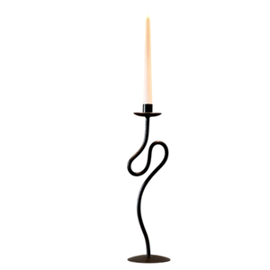 Set Of 2 Candlestick Made Of Metal Iron Black Powder Coasted Candlestick <b>Christmas</b> Festive Dinning Table Candle Holder For <b>Sale</b> - Product Image 3