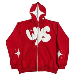Custom Manufacturer Y2K Men Fleece 100% Cotton Winter Regular Fit Lined Low Minimum 3D Logo Full Face All Zip Hoodie for - Product Image 6