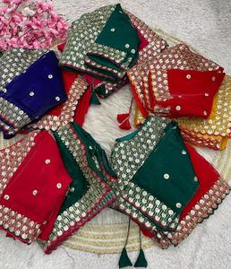 Sari indien de créateur, dernière collection, vêtements ethniques exclusifs, satin de soie Fendy, traditionnel, pour mariage, soirée, vêtements de fête - Product Image 1