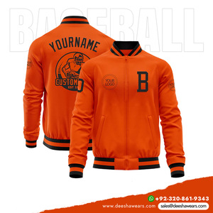 Veste zippée de baseball style bomber, vêtement d'extérieur pour équipe sportive, coupe-vent, respirante, anti-humidité, séchage rapide, coupe confortable - Product Image 2