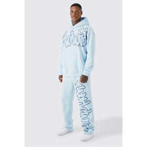 Ensemble de survêtements 2 pièces solides et lourds 100% coton pour hommes au meilleur prix - Product Image 1