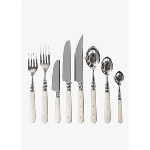 Juego de cubiertos de acero inoxidable Premium con mango de incrustaciones de hueso antiguo Juegos de cubiertos de mesa de boda para el hogar - Product Image 6