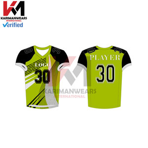 Uniformes de football américain personnalisés, maillots de sublimation numéros en sergé, lettres, ensemble de maillots de football personnalisés pour équipes - Product Image 5