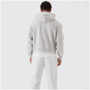 Custom Men's 100% Cotton Heavy GSM Hoodies Custom Printed Logo Drop Shoulder Heavy <b>Weight</b> <b>Blank</b> Hoodie Embroidered for Autumn - Product Image 2