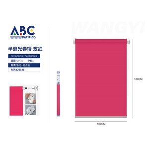 Tapparelle Semi-oscuranti rosa 160*180cm integrate automatiche elettriche di spessore impermeabile per ufficio senza fabbrica per alberghi - Product Image 1
