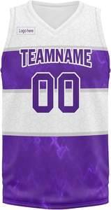 Conjunto de Uniforme de Baloncesto Personalizado para Adultos, Camiseta de Equipo Escolar, Impresión por Transferencia de Calor, Transpirable, Absorbente de Humedad, Secado Rápido - Product Image 2