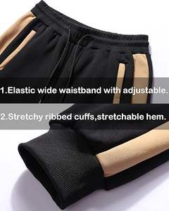 Servicio OEM, Chándal Deportivo Elegante de Algodón y Poliéster con Cintura Elástica, Venta al por Mayor, Color Personalizado, Ropa Deportiva para Gimnasio - Product Image 3