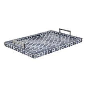 Dernier vase de table en os incrusté d'art déco fait à la main avec incrustation de nacre pour restaurant hôtel maison cuisine - Product Image 1