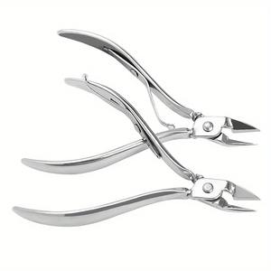 Ensemble de 2 coupe-ongles en acier inoxydable - Coupe-cuticules et éliminateur de peaux mortes de précision, outils de manucure de style classique pour les mains et les orteils - Product Image 1