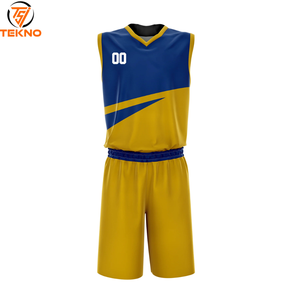 Nouveaux ensembles d'uniformes de basket-ball de sublimation de produit chaud nouveaux maillots et shorts de basket-ball d'entraînement de vêtements de sport entretenus par OEM - Product Image 1