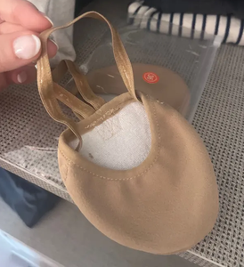 Professional RG Toe <b>Shoes</b> with Sheepskin & Microfiber Upper Comfortable Half Sole Nude Toe Pads for <b>Women's</b> Competition Dance - Product Image 2