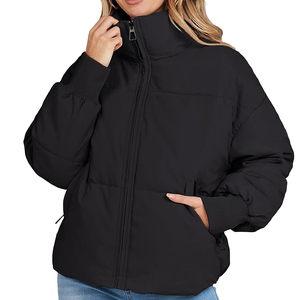 Chaqueta acolchada transpirable de Color sólido para mujer, precio al por mayor, precio barato, ropa de invierno, chaqueta acolchada de último diseño para mujer - Product Image 4