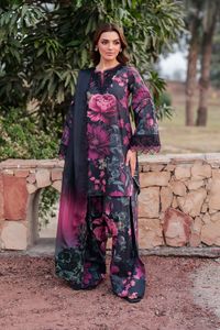 Elegante mujer de 3 piezas de diseñador de césped Salwar Kameez estilo indio paquistaní ropa informal ligera Top de invierno - Product Image 5