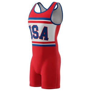 Maillots de lutte par sublimation à faible MOQ pour jeunes, personnalisables avec logo d'équipe, anti-UV, extensibles dans les 4 sens, uniformes 2025 - Product Image 3