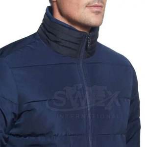 New Design Stand Collar Bubble Winter <b>Jackets</b> For <b>Men</b> <b>Long</b> Sleeves Full Zipper <b>Men</b> Bubble Winter <b>Jackets</b> - Product Image 3