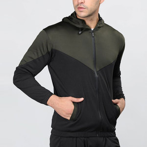 Full Sleeve Hood Detachable High Quality Lightweight Colorblock Jacket Custom Polyester Mens Outdoor Zipper <b>Windbreaker</b> - Product Image 2