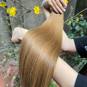 Vente en gros d'extension de cheveux 100% humains Remy de meilleure qualité cheveux vierges en vrac à double tirage cheveux vietnamiens avec couleur de surbrillance - Product Image 3