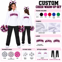 Ensemble de survêtement personnalisé pour cheerleading, veste et pantalon, tenue d'entraînement de danse, logo personnalisé, OEM, ODM, conception gratuite
