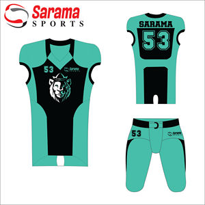 Uniformes de fútbol americano Sublimación personalizada Uniformes de fútbol americano Nuevo diseño con logotipo personalizado, - Product Image 1