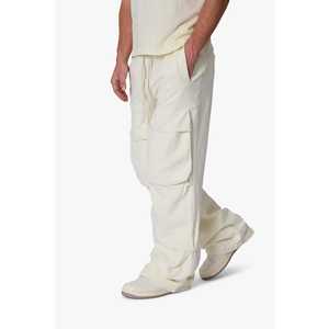 Pantalon de jogging cargo 100% coton coupe décontractée - Product Image 6