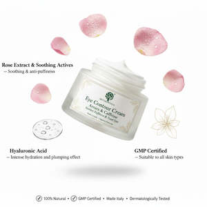 Crème Contour des Yeux Apaisante RedMoringa 15ml, Formule Naturelle Testée Dermatologiquement, Marque Privée OEM pour Soins des Yeux Hommes, Italie - Product Image 3