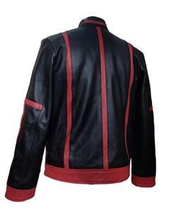 Veste d'hiver pour homme en cuir véritable de haute qualité avec col montant long, respirante, coupe-vent, service OEM, couleur personnalisée - Product Image 2