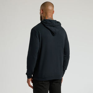 เสื้อฮู้ดดี้ทรงบ็อกซี่แบบมีเชือกผูก คุณภาพสูง พิมพ์โลโก้ตามสั่ง สไตล์สตรีทแวร์ ผ้าฟลีซ สำหรับผู้ชายและผู้หญิง โดย Ako - Product Image 2