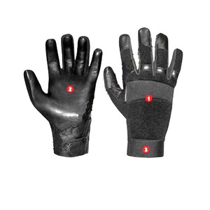 ถุงมือทำงานก่อสร้างมือเพื่อความปลอดภัยป้องกันการกระแทกสารเคมี - Product Image 2