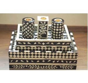 Brûleur Bakhoor attrayant avec plateau en incrustation de nacre Boîte en acrylique Incrustation d'os Mabkhara pour usage religieux Nouvelle collection - Product Image 5